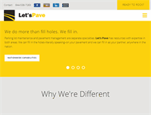 Tablet Screenshot of letspave.com